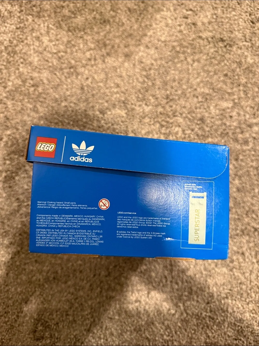 Lego White and Black adidas Originals Superstar Model